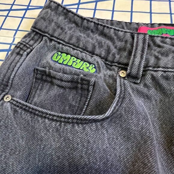 Used Empyre Women's Black Wash Cut-off Shorts Size 2 Design Tori Skater Y2K - Picture 5 of 6